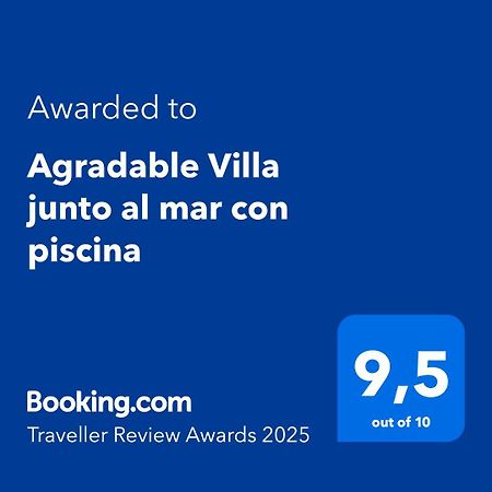 Agradable Villa Junto Al Mar Con Piscina Sagunto Bagian luar foto